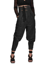 A34B SYLVANA23 ECRU BLACK Bottoms Woman