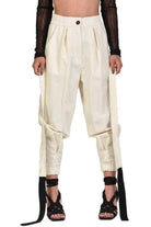 A34B SYLVANA23 ECRU BLACK Bottoms Woman