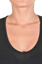 A34J LAWANDA23 BLACK CROP TOP