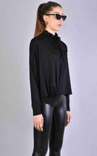 A34J LW636 BLACK Top Woman