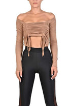 A34J SUSAN23 BEIGE Top woman