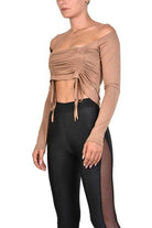 A34J SUSAN23 BEIGE Top woman