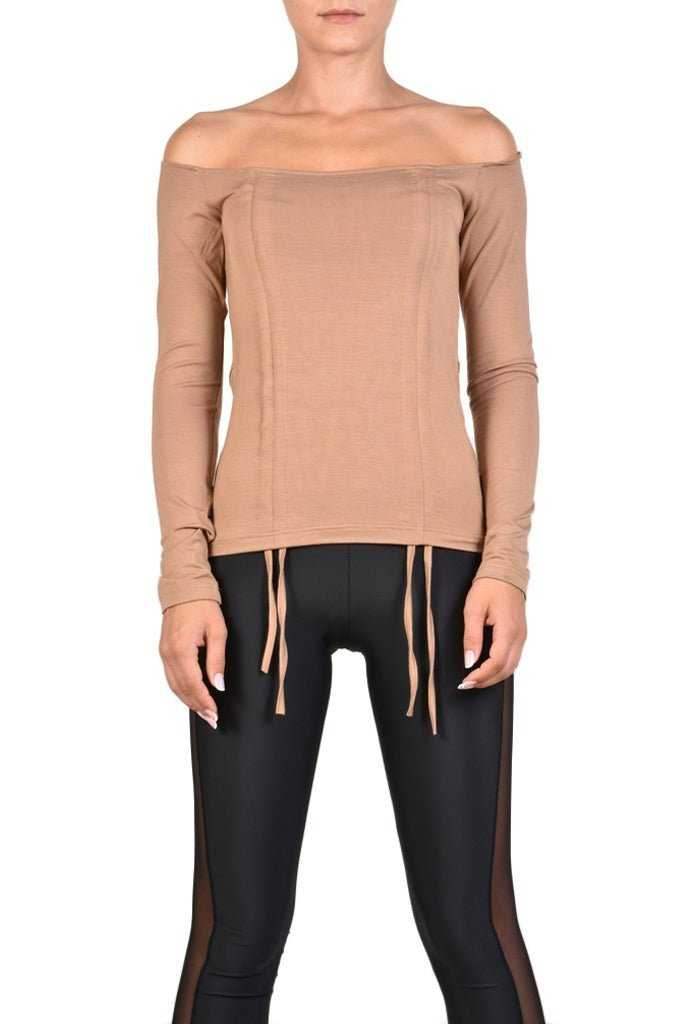A34J SUSAN23 BEIGE Top woman