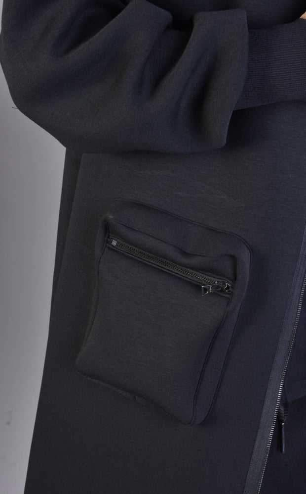 A34M LW62323 BLACK Long Scuba Coat