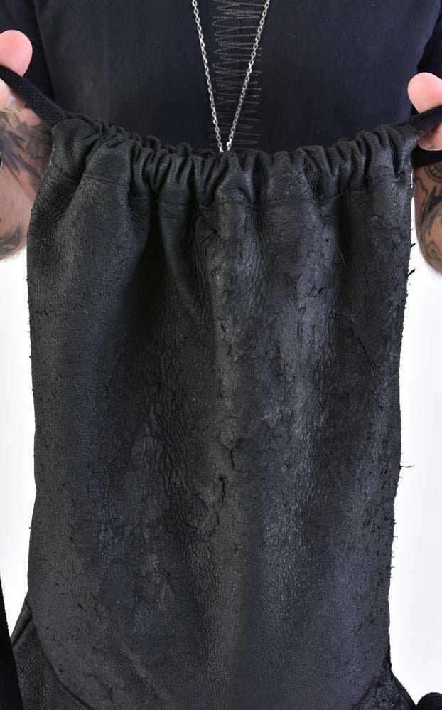 A34O LW76024 Black Leather Bag