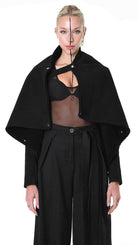 A34O LW83825 JACKET Shearling Black