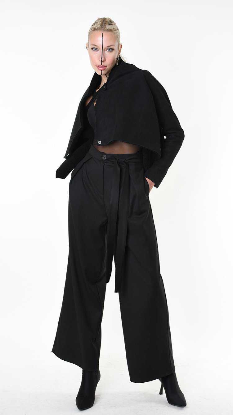 A34O LW83825 JACKET Shearling Black