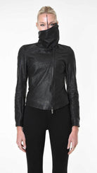 A34O LW86825 JACKET Dyed Leather Black