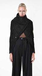 A34O LW89525 DOWN JACKET 120.gr Padded Vegetable-tanned Leather Black