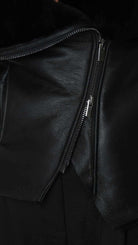 A34O LW92025 JACKET Shearling Black