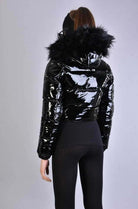 A34P LW62823BLACK Nylon Painted Effect Bomber