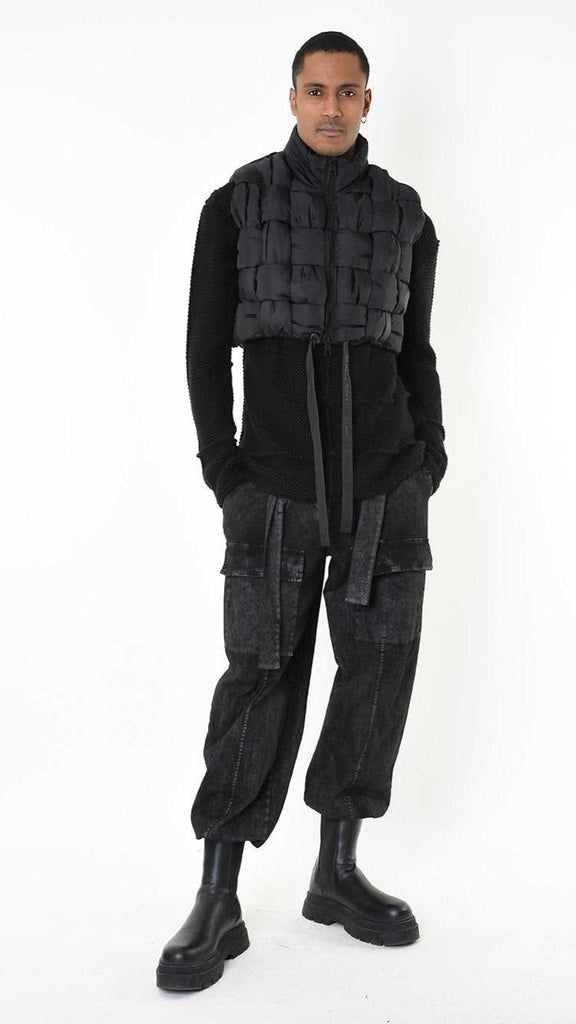 A34P LW94125 BIB Nylon Braided 180gr. UNISEX U Black 438 Coats & Jackets Fall Winter 2024|25 Man LA HAINE INSIDE US TEPHRA