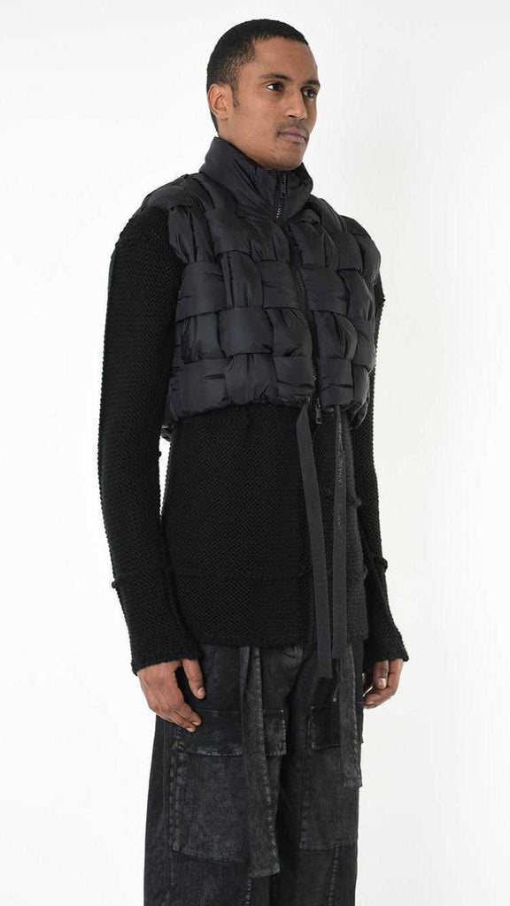 A34P LW94125 BIB Nylon Braided 180gr. UNISEX U Black 438 Coats & Jackets Fall Winter 2024|25 Man LA HAINE INSIDE US TEPHRA