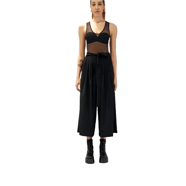 A34R LW510 BLACK Cool Wool Trousers