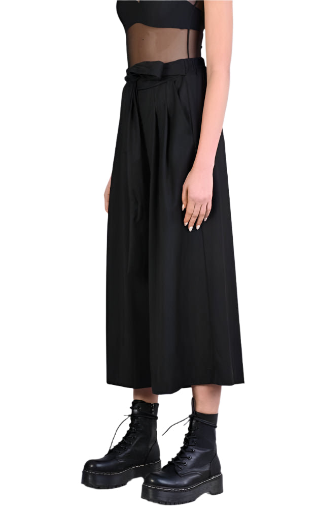 A34R LW510 BLACK Cool Wool Trousers