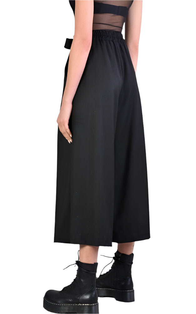 A34R LW510 BLACK Cool Wool Trousers