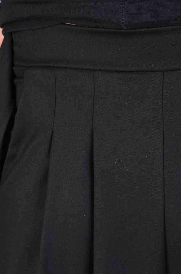 A34R LW510 BLACK Cool Wool Trousers