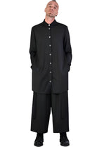 A34R LW510 BLACK Cool Wool Trousers