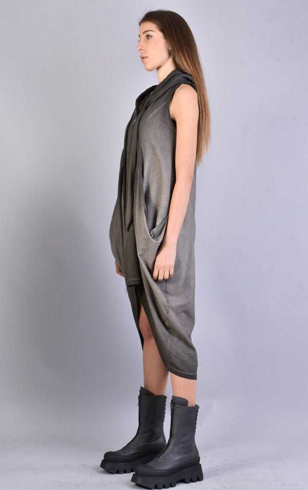 A34V LW57123 SAND Sleeveless Stretch Fleece Dress 219 Dresses Dress Woman LA HAINE INSIDE US TEPHRA