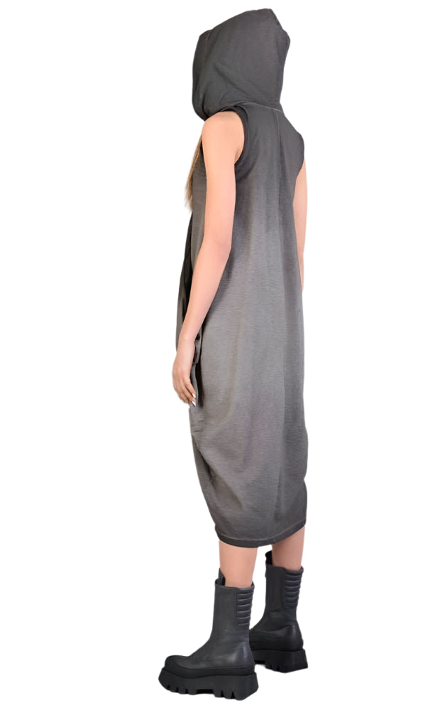 A34V LW57123 SAND Sleeveless Stretch Fleece Dress