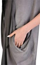 A34V LW57123 SAND Sleeveless Stretch Fleece Dress