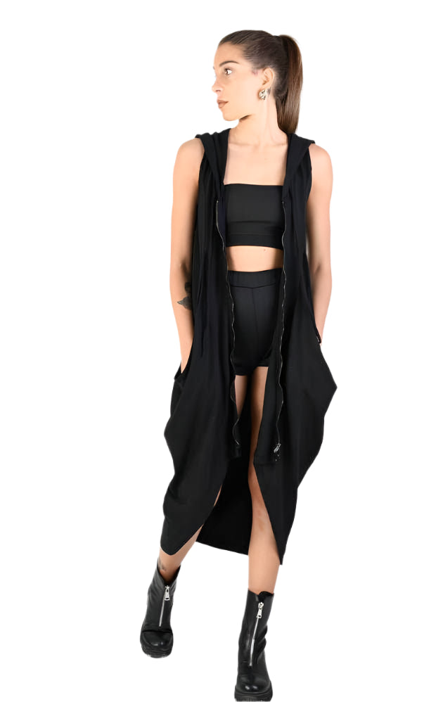 A34V LW65023 BLACK Sleeveless Dress