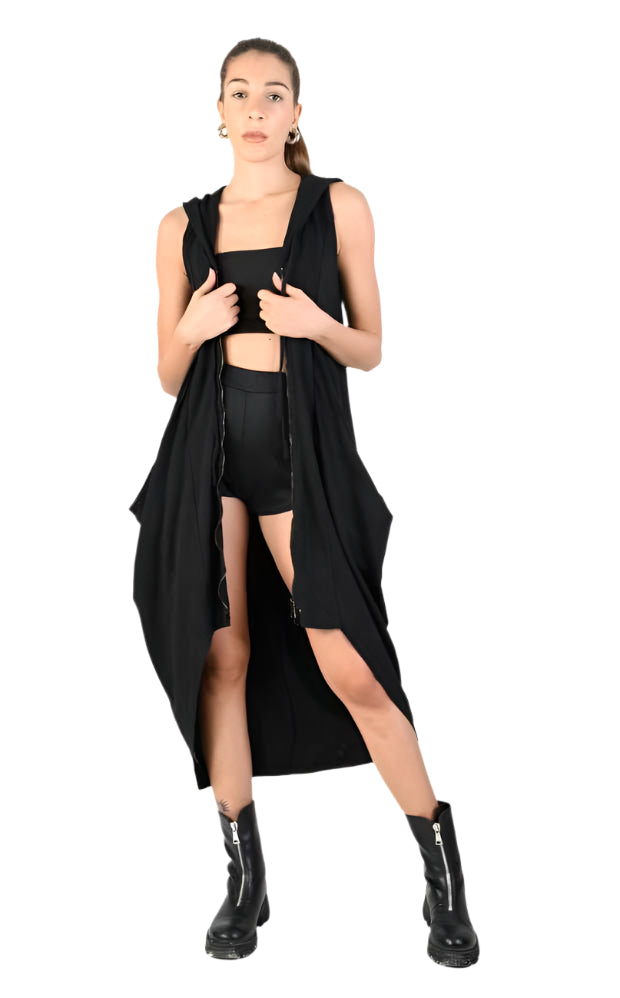 A34V LW65023 BLACK Sleeveless Dress