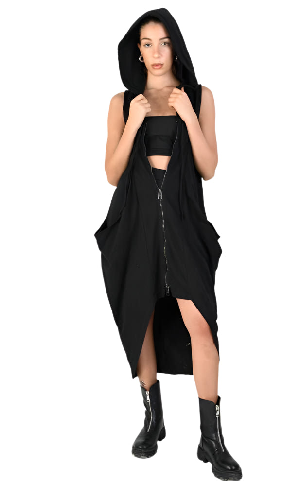 A34V LW65023 BLACK Sleeveless Dress