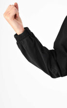 A34V LW74224 Tunic Over Fleece Stretch Dyed Black