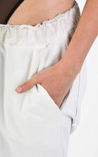 A34V LW74424 Over Low Crotch Fleece Stretch Dyed Sand