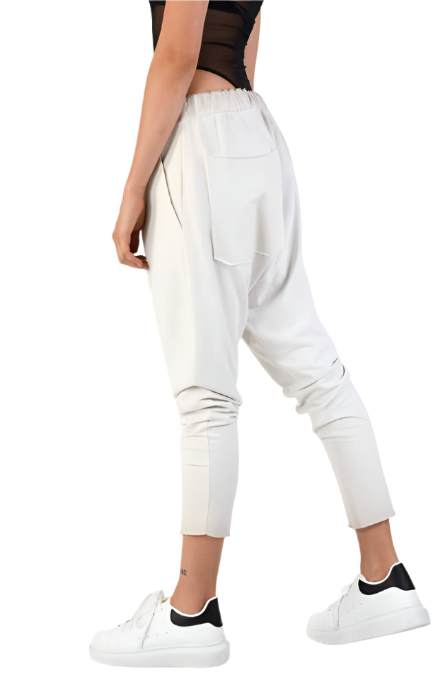 A34V LW74424 Over Low Crotch Fleece Stretch Dyed Sand