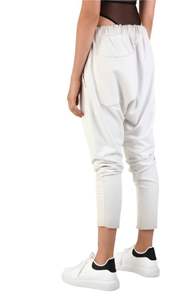 A34V LW74424 Over Low Crotch Fleece Stretch Dyed Sand