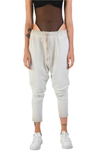 A34V LW74424 Over Low Crotch Fleece Stretch Dyed Sand