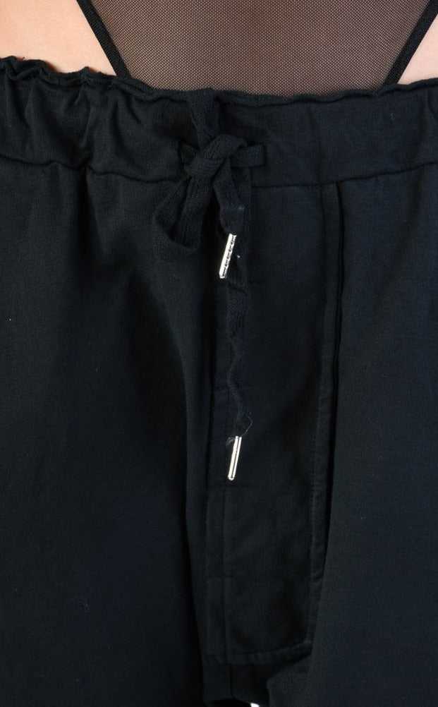 A34V LW74424 TROUSER  Stretch Dyed Black.