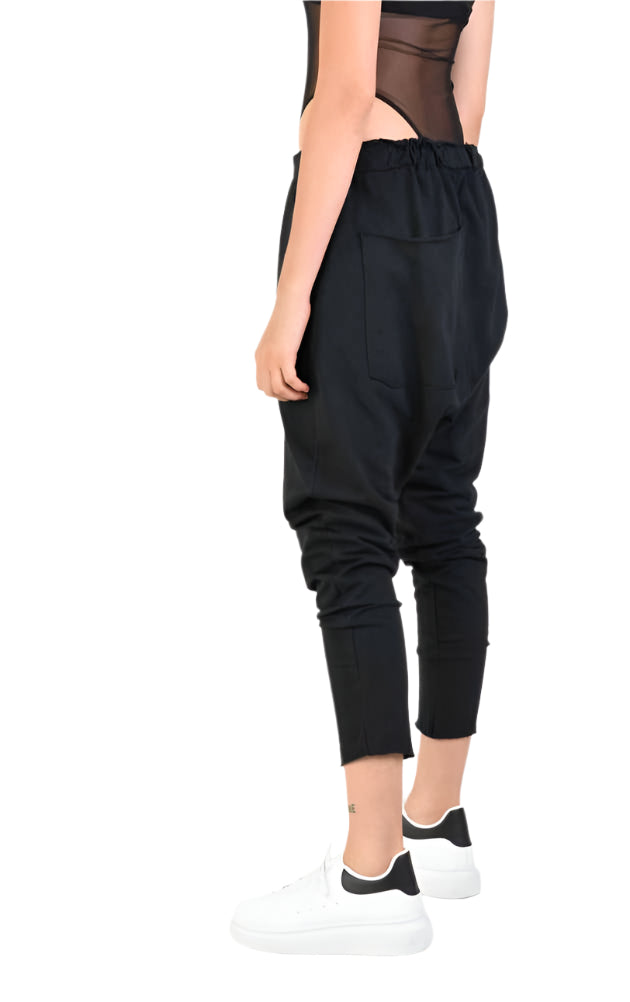 A34V LW74424 TROUSER Stretch Dyed Black