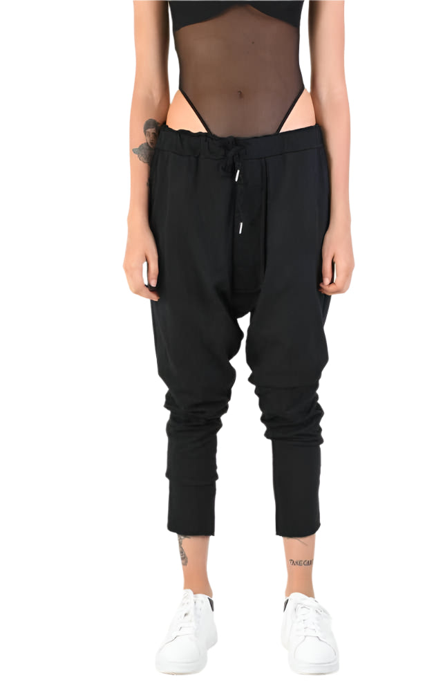 A34V LW74424 TROUSER Stretch Dyed Black