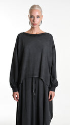 A34V W508225 FLEECE Over Stretch Dyed Cold Grey