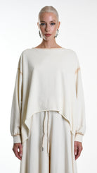 A34V W508225 FLEECE Over Stretch Dyed Cold Sand