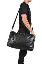 A38L PRICOS23 BLACK lasered nappa leather bag