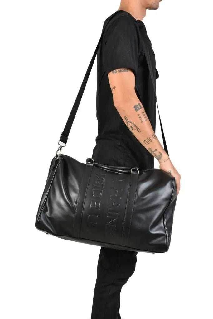 A38L PRICOS23 BLACK lasered nappa leather bag