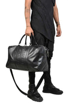 A38L PRICOS23 BLACK lasered nappa leather bag