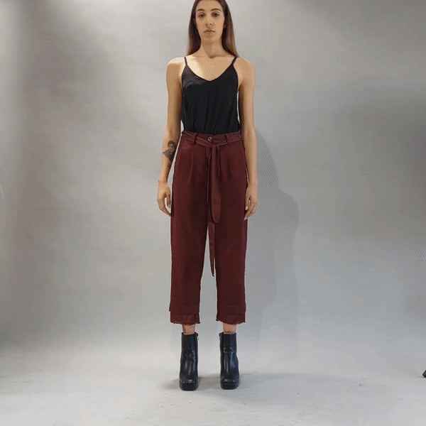 A39B SM16325 BLOOD Gabardine Trouser