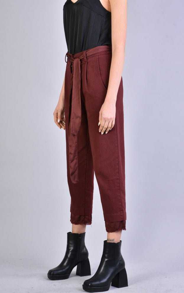 A39B SM163 BLOOD Gabardine Trouser 219 pants Bottoms Woman LA HAINE INSIDE US TEPHRA