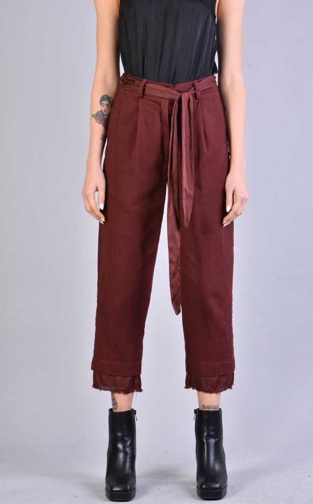 A39B SM163 BLOOD Gabardine Trouser 219 pants Bottoms Woman LA HAINE INSIDE US TEPHRA