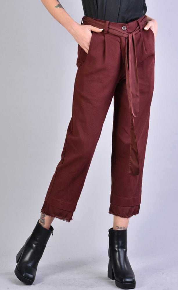 A39B SM163 BLOOD Gabardine Trouser 219 pants Bottoms Woman LA HAINE INSIDE US TEPHRA