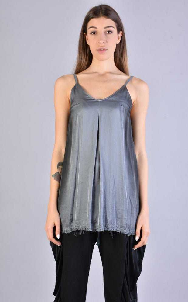 A39B SM188 GREY Satin Degrade Tank Top 168 TOP Tops Women LA HAINE INSIDE US TEPHRA