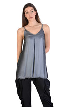 A39B SM188 GREY Satin Degrade Tank Top