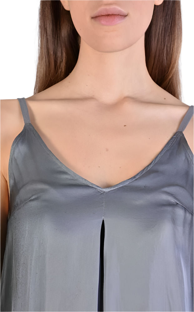 A39B SM188 GREY Satin Degrade Tank Top