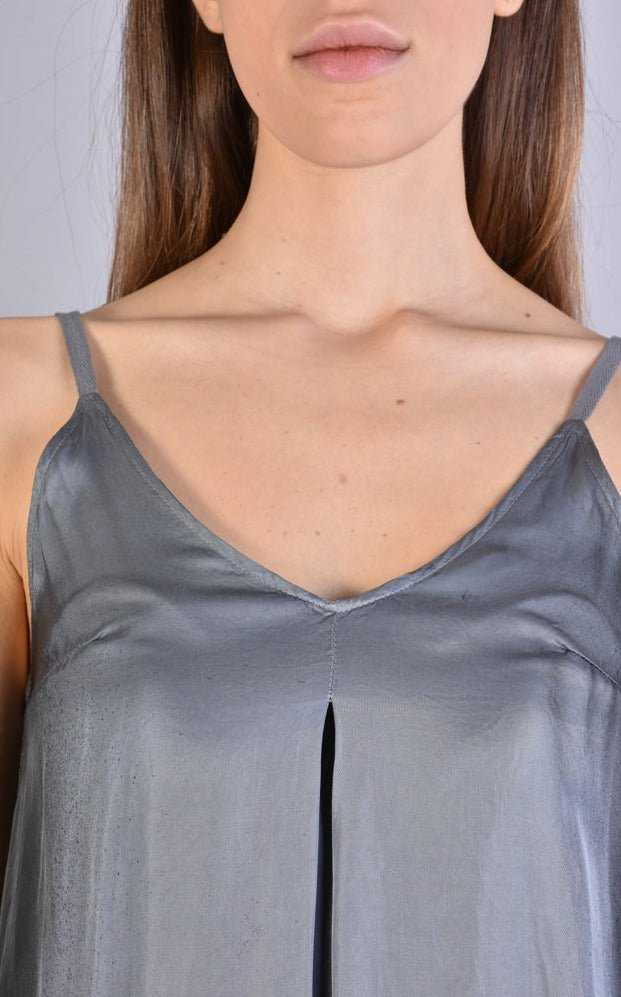 A39B SM188 GREY Satin Degrade Tank Top 168 TOP Tops Women LA HAINE INSIDE US TEPHRA