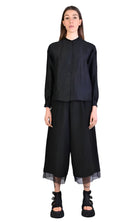 A39B SM223 BLACK Viscose Over Shirt